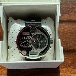 Men’s silver big face Diesel watch